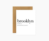 Brooklyn Definition Greeting Card