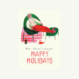 A Well Earned Toast - Holiday Greeting Card