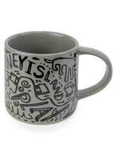 Katie Merz Olive Green Mug with Black Glyph Art