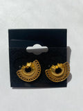 Colombian Gold Clip on Earrings