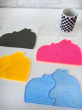 "Perfect Nap" (CATS) Set of Two Acrylic Coasters