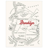 Old Brooklyn Map Magnet