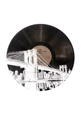 Brooklyn Bridge Vinyl Record Wall Art