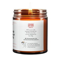 Dark Void Filled Only By Plants (Amber & Rose) Soy Candle