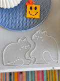"Perfect Nap" (CATS) Set of Two Acrylic Coasters