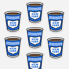 New York City (NYC) Coffee 3" Sticker