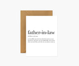 Father-in-Law Definition - Father's Day Card