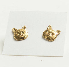 Cat Stud Earrings