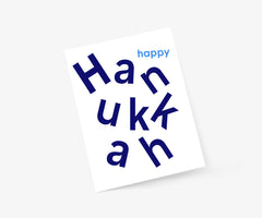 Happy Hanukkah Scandi Hanukkah Greeting Card