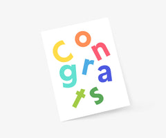 Congrats Scandi Congrats Greeting Card