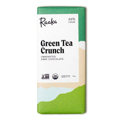 66% Green Tea Crunch Chocolate Bar