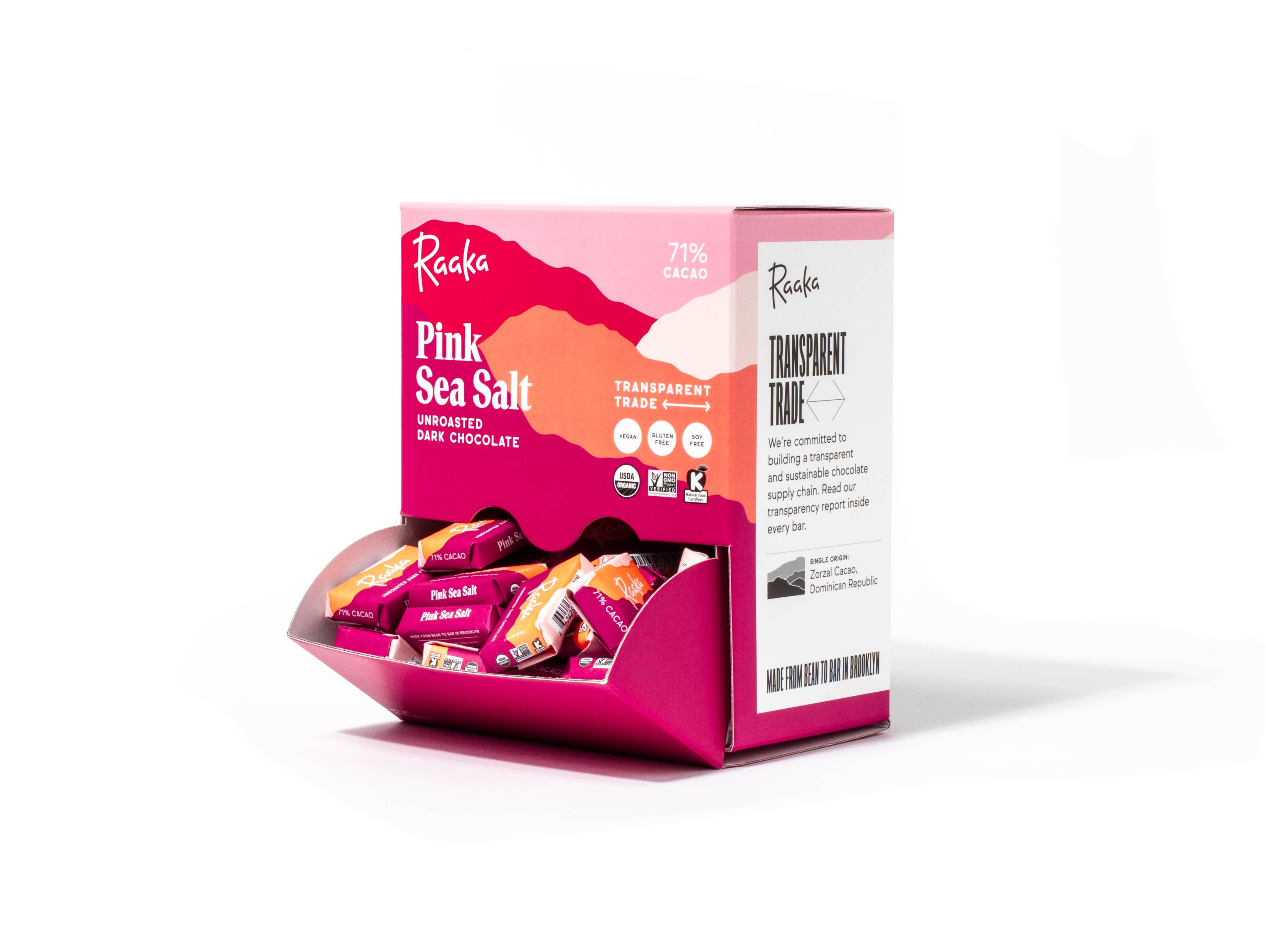 Pink Sea Salt Mini Chocolate Bars