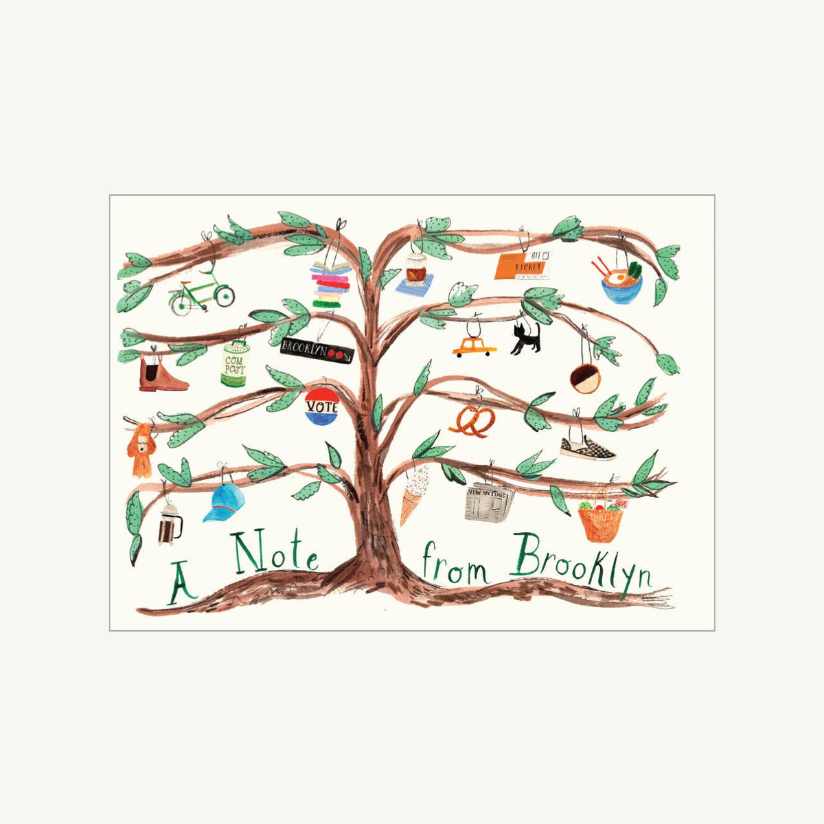 A Tree Grows in Brooklyn Greeting Card