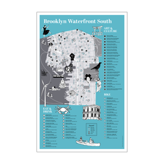 NYC Brooklyn Waterfront South Map