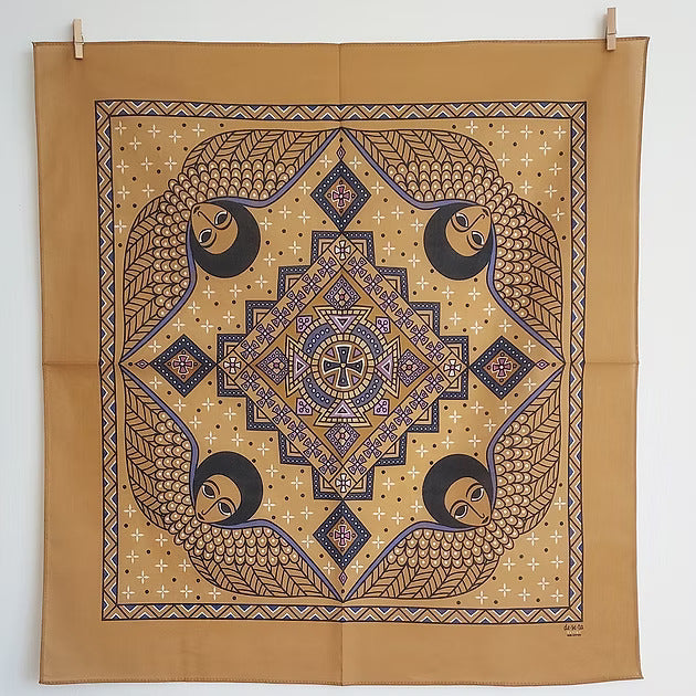 Mystical Afro Angels Ethiopian Inspired Bandana - Mustard