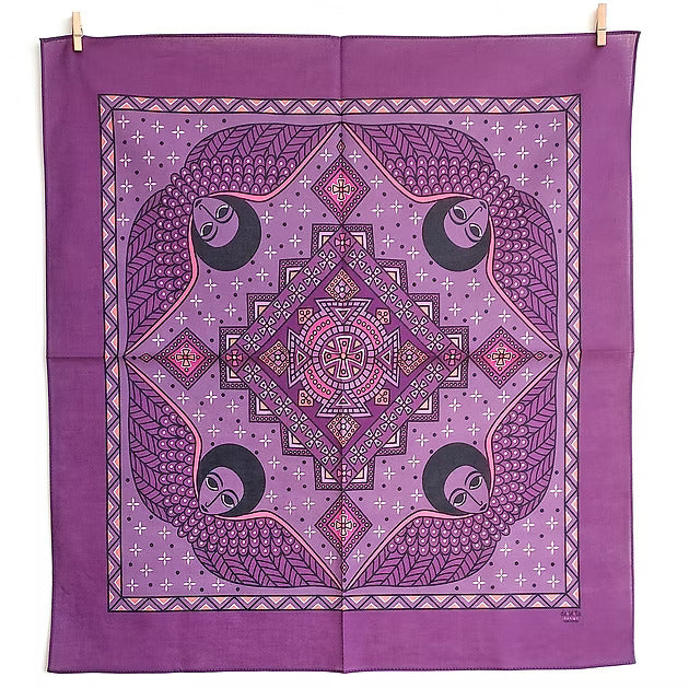 Mystical Afro Angels Ethiopian Inspired Bandana - Purple
