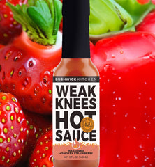 Weak Knees Habanero + Smokey Strawberry Hot Sauce (Vegetarian)