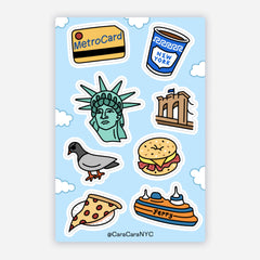 NYC 4"x6" Sticker Sheet