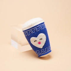 NYC Coffee Cup Squeaker Dog Toy