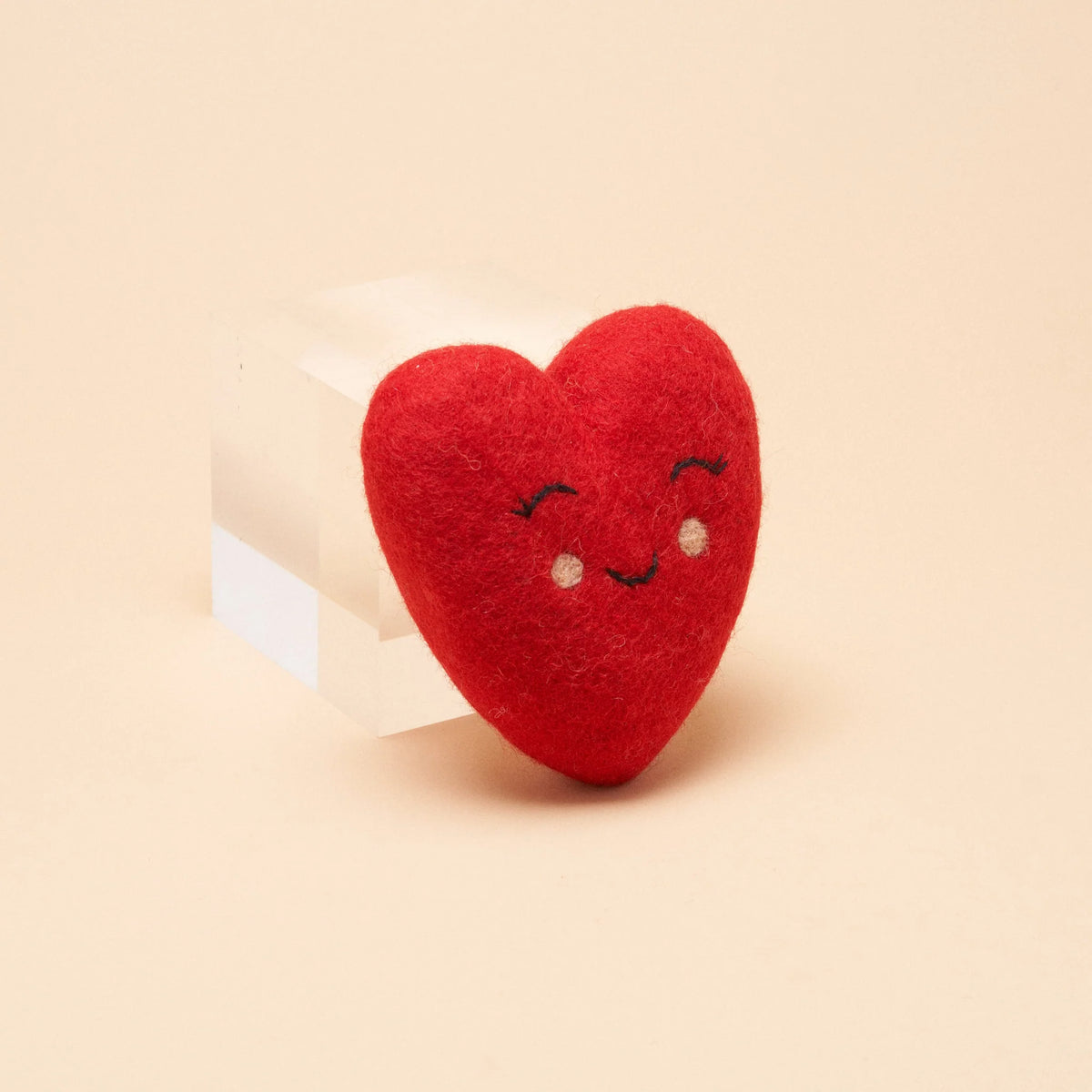 Handrolled Heart Dog Toy