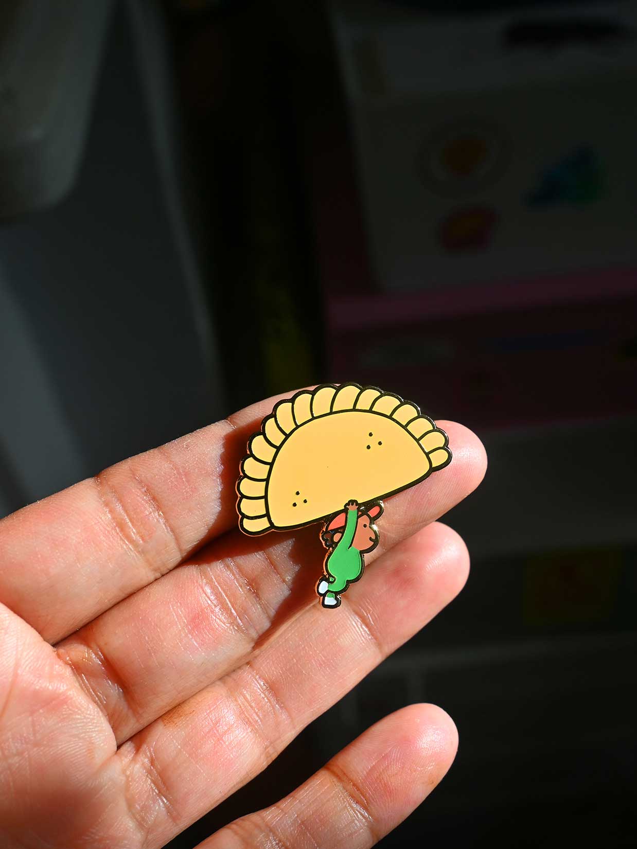 "Food on Parade" (Empanada) Enamel Pin