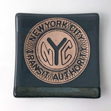 New York City Subway Token Glass 4.5" Catch-All Dish