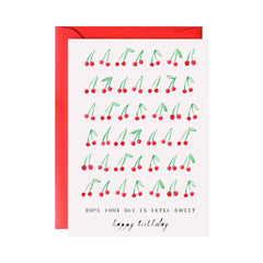 Sweet Cherry Birthday - Greeting Card