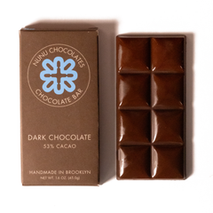 Nunu Chocolates 53% Dark Chocolate Bar - Vegan & gluten free