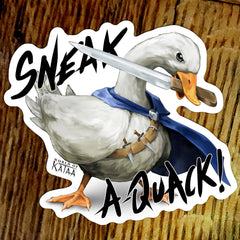 Sneak A-Quack Duck Vinyl Sticker