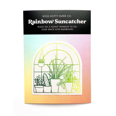 Plant Window Rainbow Suncatcher Sticker