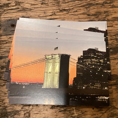 "Brooklyn Bridge at Dusk" Postcard