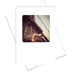 Manhattan Bridge Lights Card