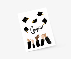 Congrats Graduation Hats - Graduation Card