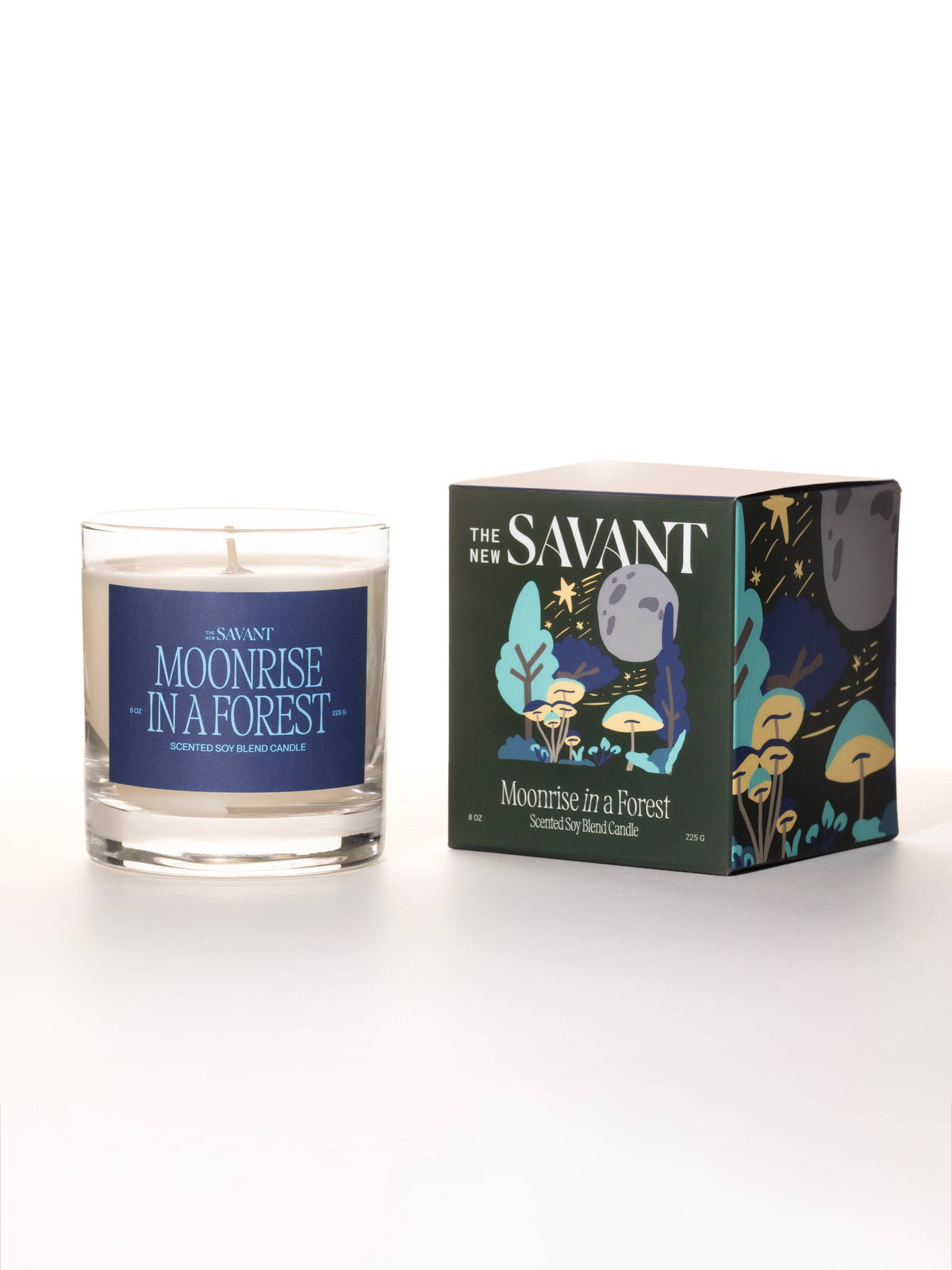 Moonrise in a Forest Candle