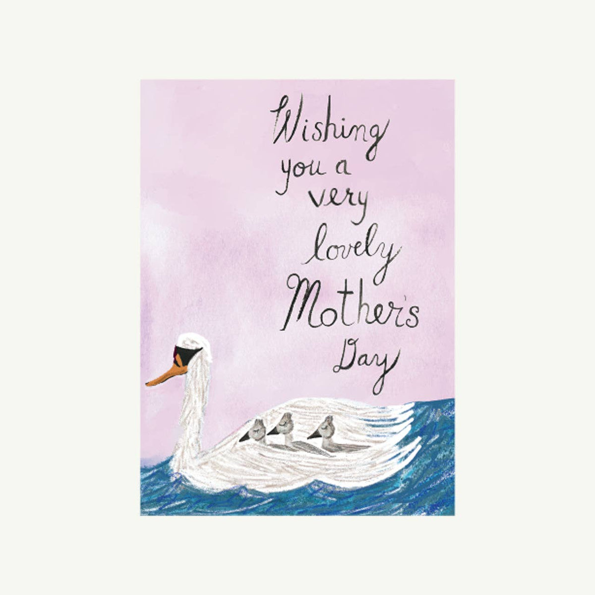 Swans Mothers Day Greeting Card