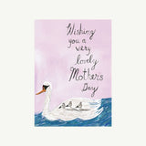 Swans Mothers Day Greeting Card