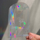 Window Cat Rainbow Suncatcher