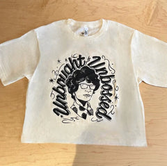 Shirley Chisholm Tan “Unbought and Unbossed” Crop