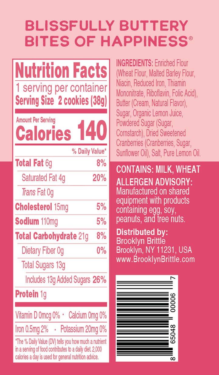Lemon Cranberry Snack Pack