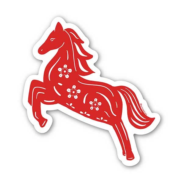 Lunar New Year Horse Sticker