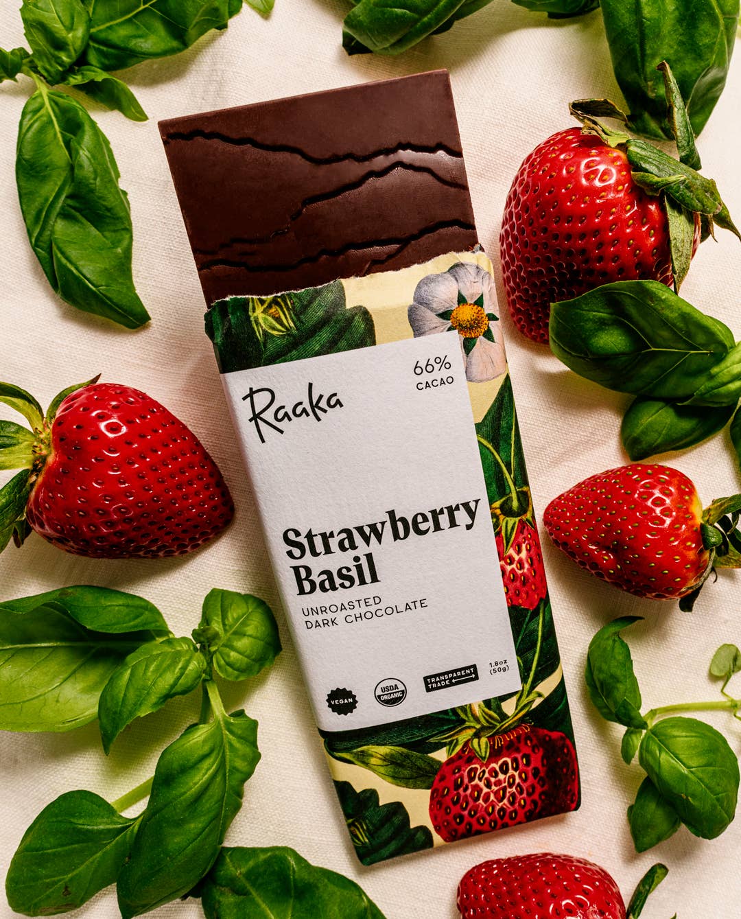 66% Strawberry Basil Bar - Spring Limited Batch