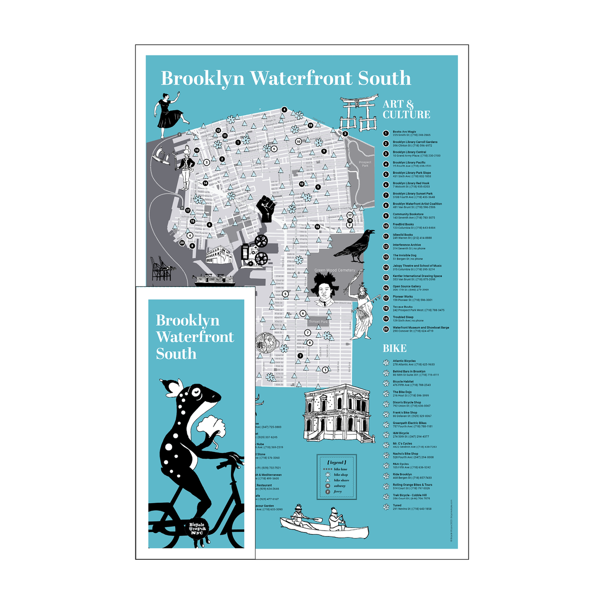 NYC Brooklyn Waterfront South Map