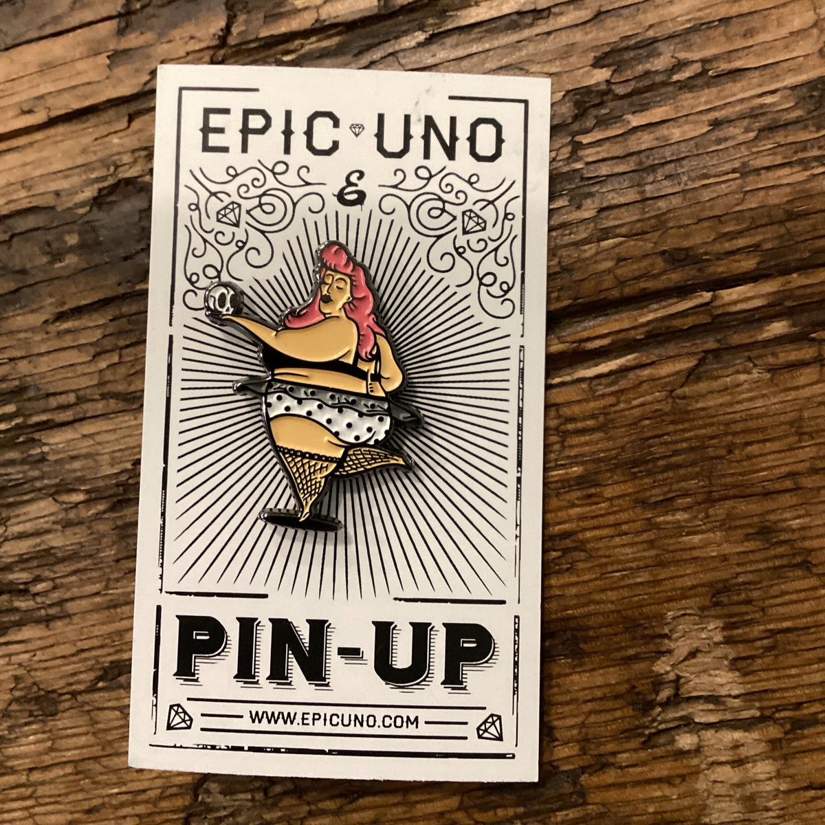EPIC UNO Collectable Art Lady Pin
