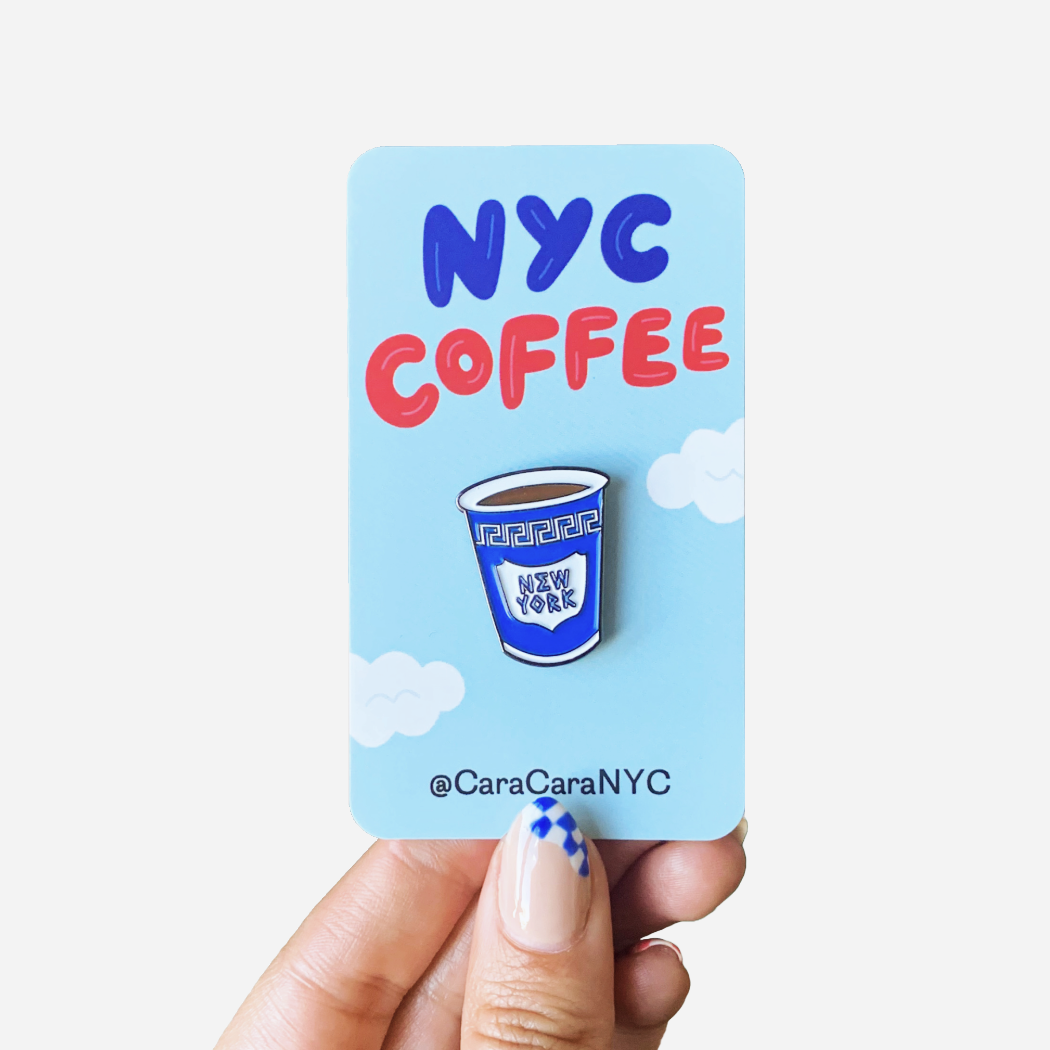 NYC Coffee 1" Enamel Pin