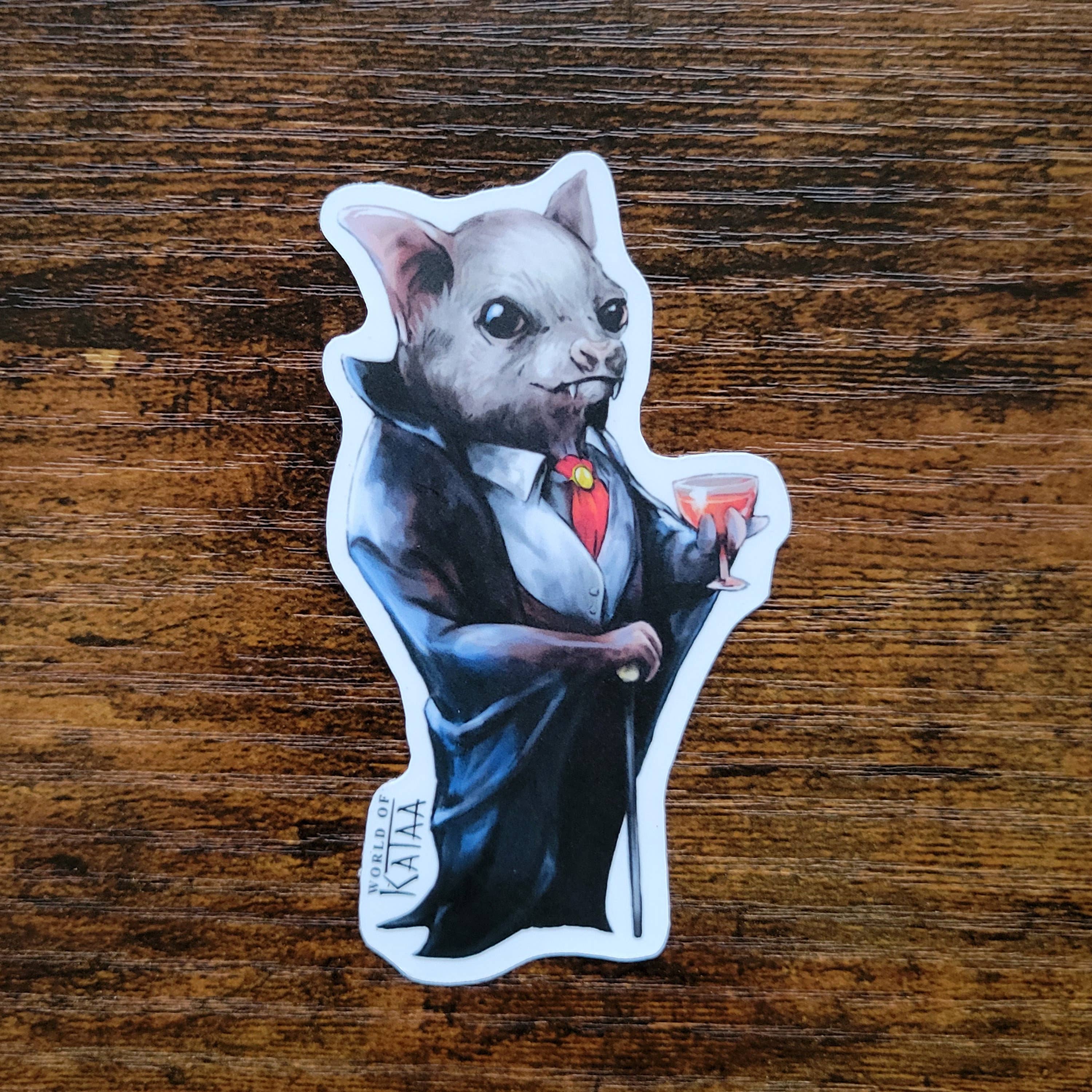 Vampire Bat Vinyl Sticker