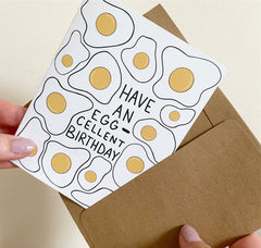 Birthday Greeting Card | Egg-cellent Birthday Greeting Card