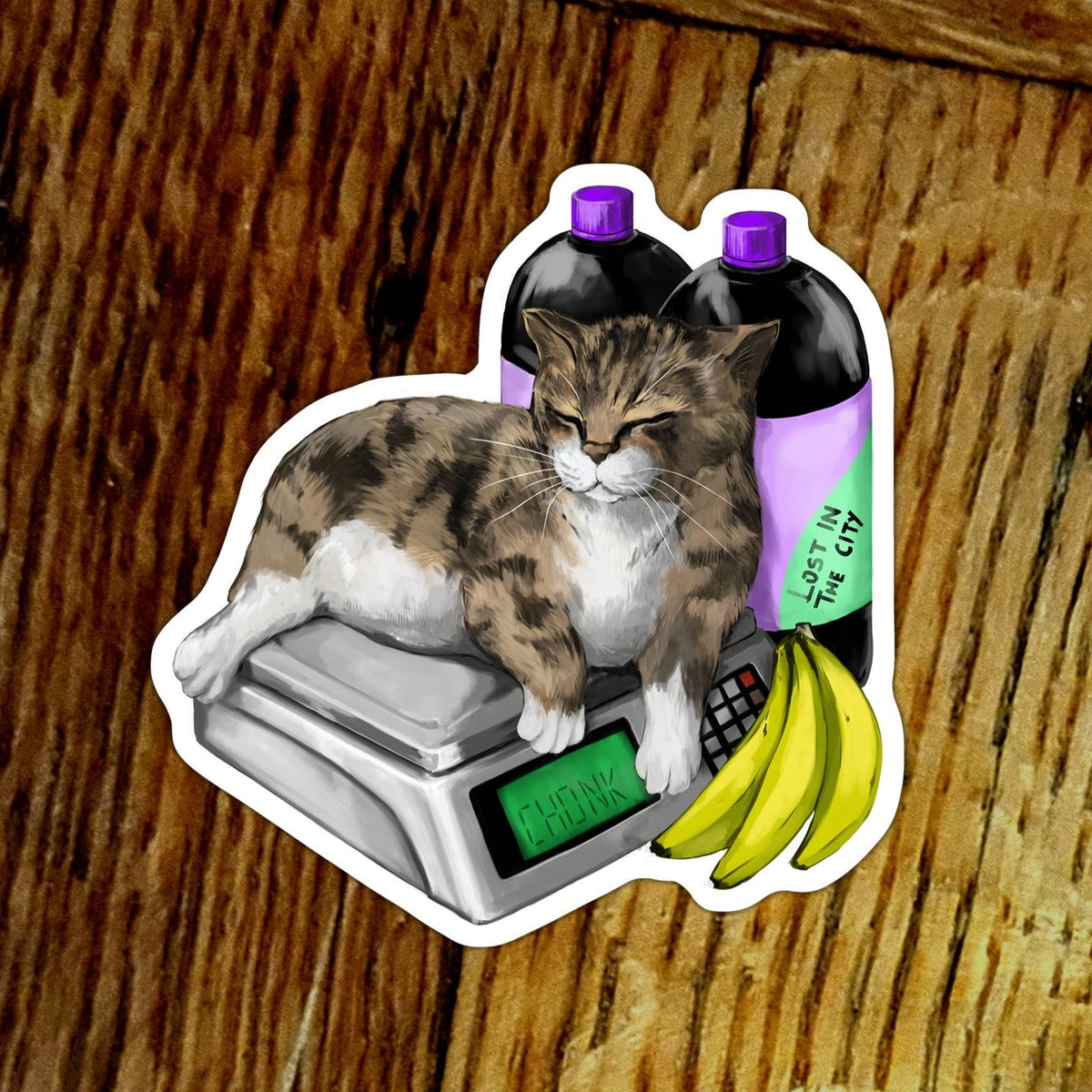 Bodega Cat on Scale Vinyl Sticker