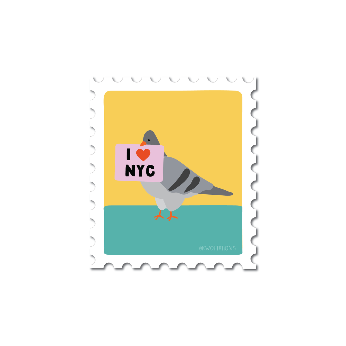 NYC Pigeon Sticker