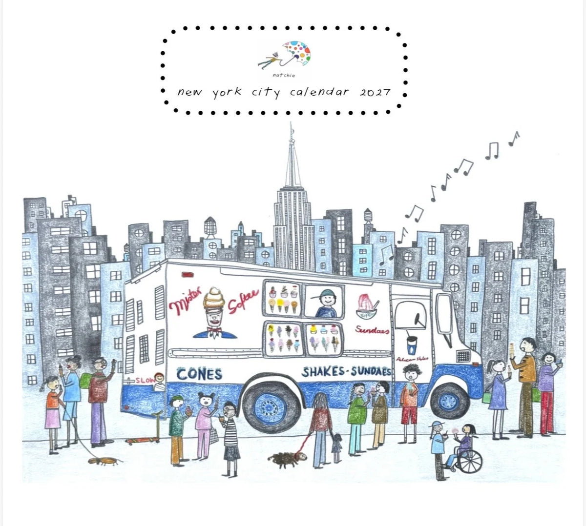 Natchie's New York City 2027 Calendar