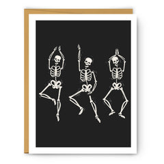 Dancing Skeletons - Halloween Greeting Card